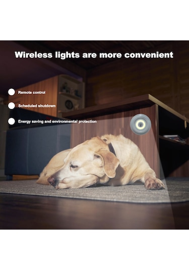 Yifomall Evcil Hayvan Yuvası Için Cob Kumanda Ve Dokunmatik Sensörlü Lambalar - 3'lü Paket, 30 Dakika Gecikmeli Kapatma, Tam/yarım Parlaklık Modu