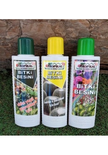 Bitki Besini 3' lü Set Genel Bitki Besini Kaktüs Sukulent Besini