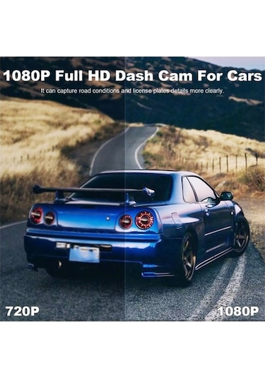 Supermarket1 Arac Sürücü Kaydedici 1080p Hd - 3.5 Ips Ekran, 140 Geniş Açı Lens, G-sensor, Sürekli Kayıt 8-32gb Destek