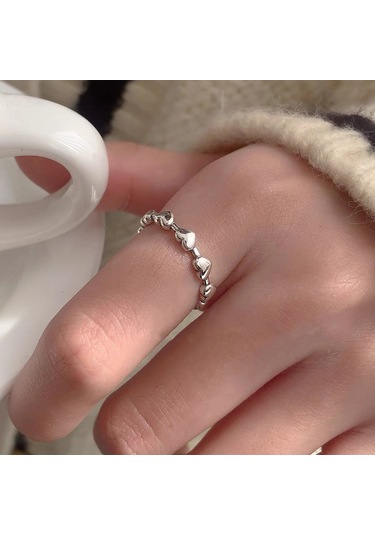 Kadınlar İçin Özel Olarak Tasarlanmış Benzersiz Düz Bantlı Yüzük No.20 Çok Renkli