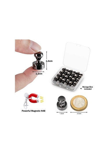 Neodimyum Mıknatıslar, 24 Adet Güçlü Küçük Mıknatıs