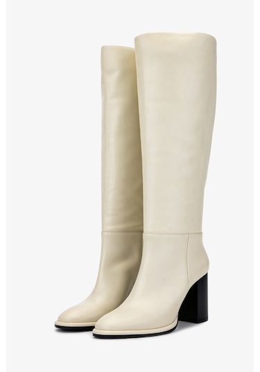 Valmenti Kadın Hakiki Deri Beyaz Casual Çizme 1046 6033 Bn Czm Sk24-25 Beyaz Dr Beyaz