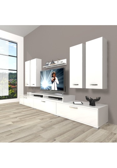 Decoraktiv Ekoflex 8d Slm Tv Ünitesi Tv Sehpası Beyaz