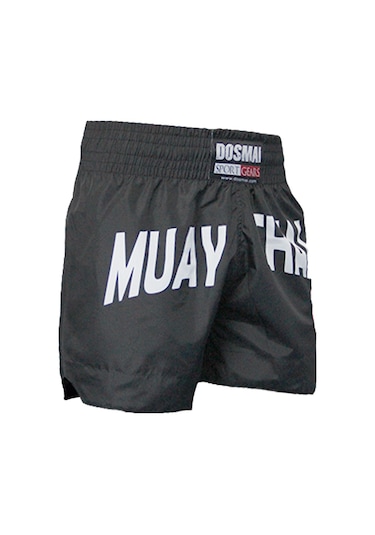 Dosmai Dijital Baskılı Muay Thai Müsabaka Şort Siyah Mts251