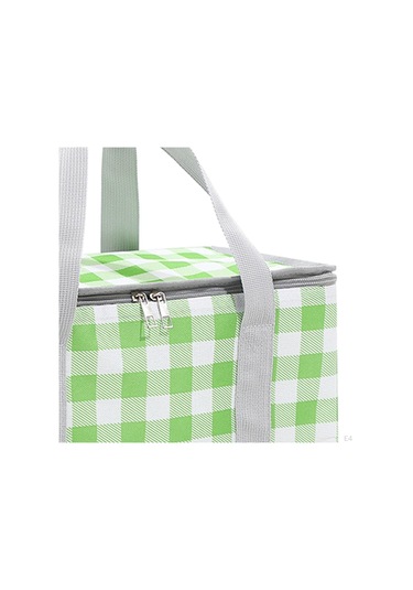 Kırmızı Taşıma Çantası Soğutucu Saplı Standlar Dik Yalıtımlı Yeniden Kullanılabilir Market Alışverişi Kırmızı