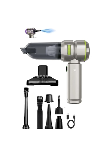 Harvox Araç İçi Kablosuz Şarjlı Mini Süpürge Ve Üfleme Fan