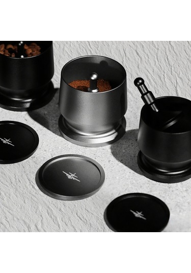 Wezone 58mm Gri Kahve Toz Alma Kabi Seti - 304 Çelik, Kafeterya Tutucu Uyumlu, Toz Dağıtıcı, Alüminyum, 50g Kapasite, Üçlü Parça Diğer