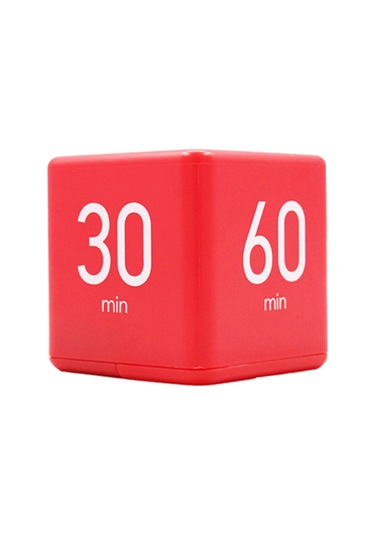 Küp Zamanlayıcılar Yerçekimi Sensörlü Zaman Yönetimi Kırmızı