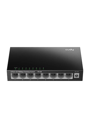 Cudy Fs108 8port 10/100mbps Duvar Montajlı Metal Masaüstü Switch