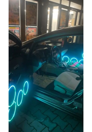 16'lık Midrange Kapağı Piksel Neon Ledli 358 Animasyon 4 Kapak