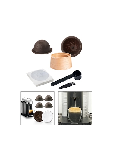 Homyl Ev Için Kahve Kapsül Kiti Pratik Kaşık Kapaklı