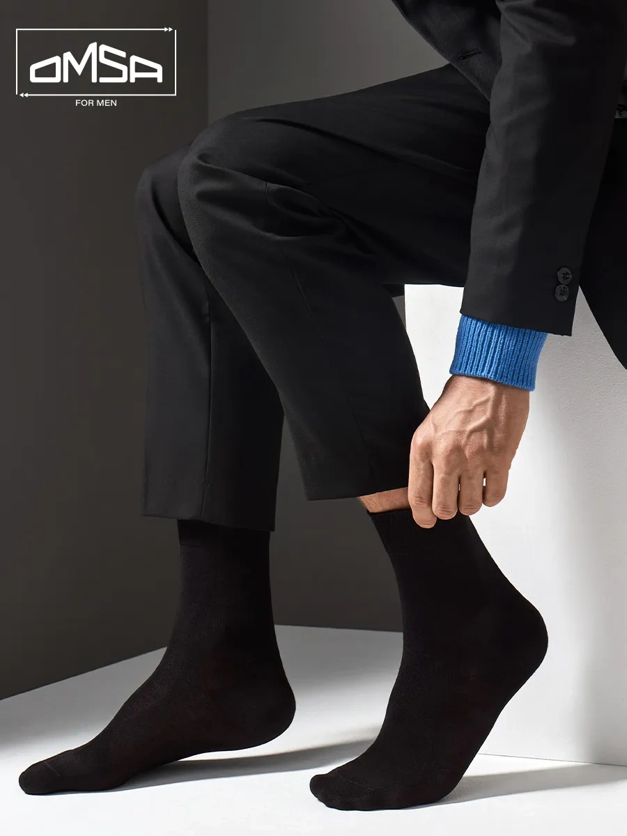 Omsa Bambu Yüksek Uzun Çoraplar 10 Çift Set 47647621 Siyah