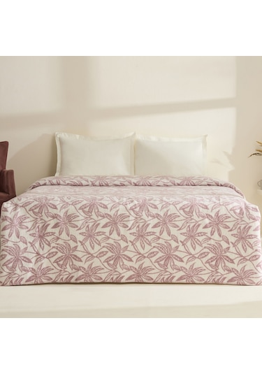 Karaca Home Layla Çift Kişilik Akrilik Battaniye Mürdüm Mürdüm