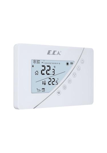 E.C.A. Poly Touch 400W Kablosuz Oda Termostatı Beyaz