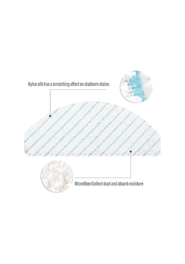 Besthome1 Ecovacs Deebot T8/t9 Aıvı İçin Mikrofiber Temizlik Pedi, Yumuşak Ve Yüksek Emicilik