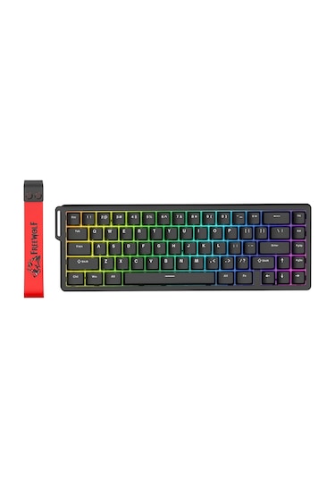 F68 Pro Oyun Klavyesi Manyetik Switch 3 Modlu Kablosuz Bluetooth Kablolu, 8k/1k Rgb Klavye