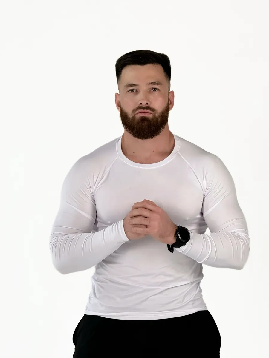 Uvın Uzun Kollu Fitness Spor Rashguard 175381688 Beyaz