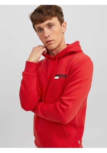 Jack & Jones Essentials Jjecorp Logo Sweat Hood Play Noos Erkek Sweatshirt 12233599-true Red Kırmızı Jack & Jones Essentials Jjecorp Logo Sweat Hood Play Noos Erkek Sweatshirt 12233599-true Red Kırmızı