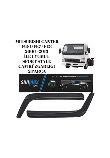 Mitsubishi Canter Fuso Fe7 / Fe8 2006 2007 2008 2009 2010 2011 2012 2013 Uyumlu Sport Style Cam Rüzgarlığı 2li Sunplex