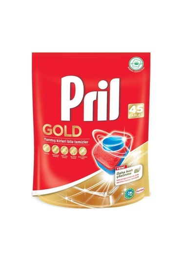 Pril Gold 90 Yıkama Bulaşık Makinesi Deterjanı Tableti 2 x 45'li Paket