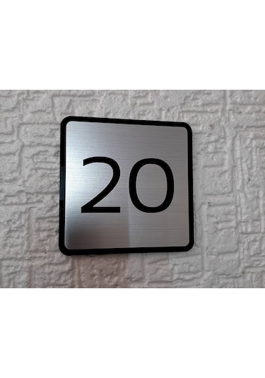 Modern Tasarım Kapı Ve Birim Numarası - Apartman - Ofis -Iç Mekan