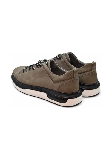 Tab1224 Ortopedik Taban Hakiki Deri Erkek Ayakkabı Casual Günlük Erkek Ayakkabı Gri