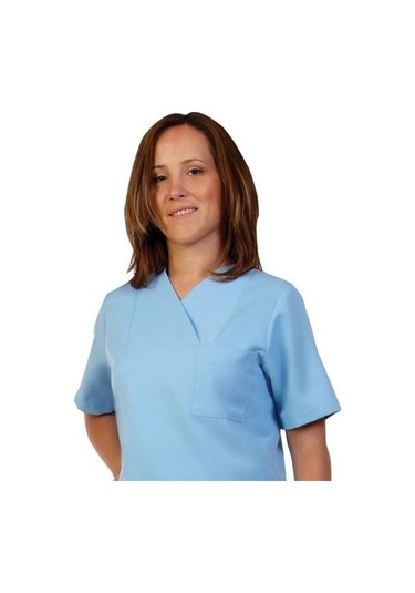 Doktor Ve Hemşire Forması-Bayan Mavi Cerrahi Nöbet Forma Takım