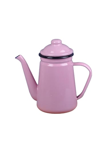 Suntek Magideal Emaye Çaydanlık Su Süt Isıtıcı Soba Ev Mutfak Açık Pembe
