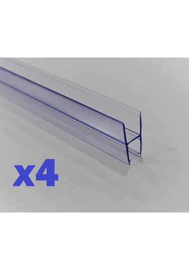 Cam Balkon 8 Mm Şeffaf Fitil Büyük H 4 Adet 150 Cm