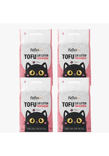 Reflex Tofu Bebek Pudrası Kokulu Kedi Kumu 4 X 7 Lt