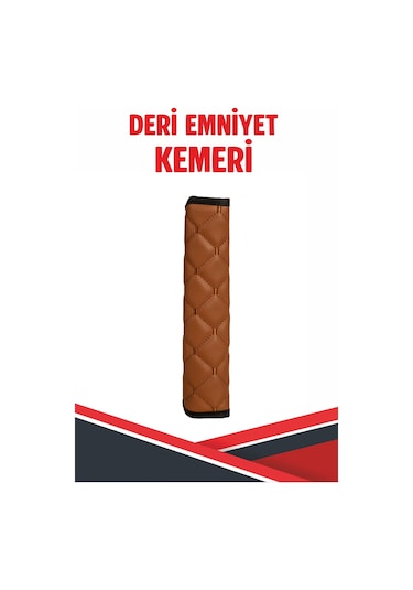 Alfa Romeo 156 Uyumlu Emniyet Kemer Pedi Taba Deri Taba Dikişli