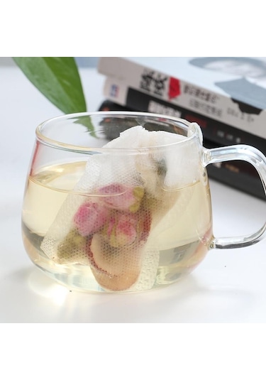 Jms 100/50/10 Adet Tek Kullanımlık Dokunmamış Kumaş Baharat Filtreleri Çay Poşetleri 8x10cm 50 Beyaz