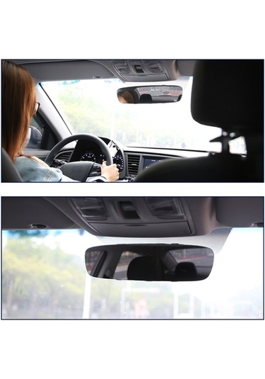 Sones 3R-335 Planemirror 270MM Araba Dikiz Güçlendirme Çerçevesiz Şeffaf Büyük Ayna Beyaz