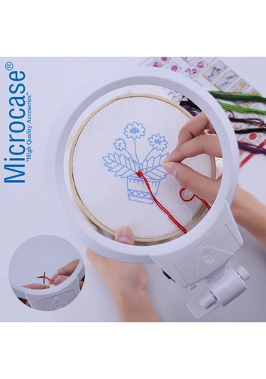 Masaüstü Ledli Aydınlatma 6X - 2X Büyütme Büyüteç 45 Cm - Al2490