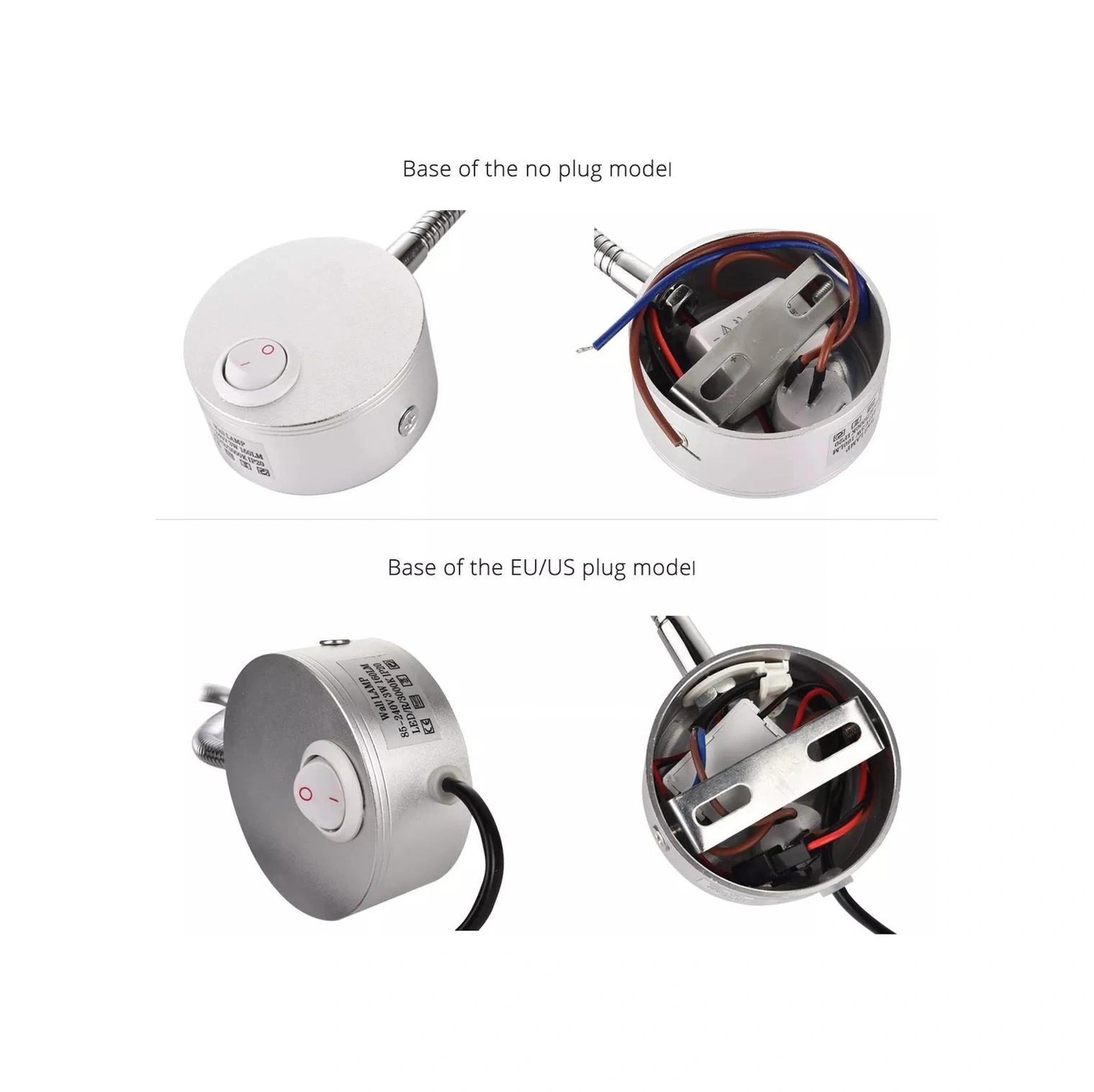 Skycity Alüminyum Gölgelikli 3w Led Duvar Lambası - Esnek Anahtar Ve 29 Cm Yükseklik Siyah