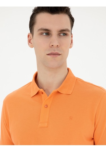 Pierre Cardin Erkek Mercan Tişört Basic 50280754-vr204 Mercan