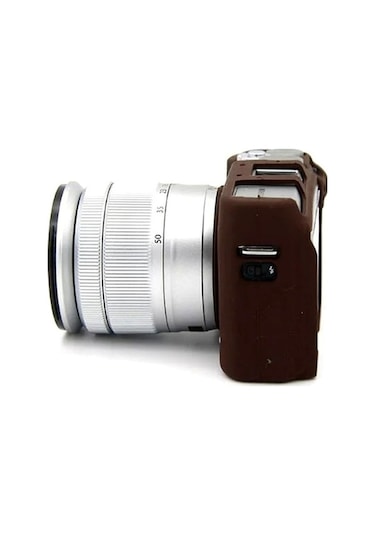 Pazly Fujifilm Xa3/xa10/xa5/xa20 Yumuşak Silikon Kılıf - Çizilmeye Karşı Koruyucu Kahve Kapağı