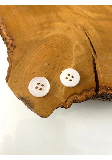 12,5 Mm Beyaz Gömlek Düğmesi 35 Adet