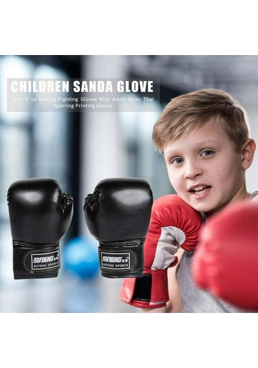 Moveevo Çocuklar İçin Savaş Sporu Eldiveni - Sanda Ve Boks Amatörleri İçin Sprey Köpük İç Dolgu Siyah Renk Siyah Moveevo Çocuklar İçin Savaş Sporu Eldiveni - Sanda Ve Boks Amatörleri İçin Sprey Köpük İç Dolgu Siyah Renk Siyah