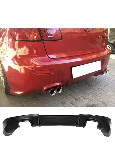 Mazda 3 Arka Ek Plastik Siyah Difüzör Arka-bodykit-ek-karlık
