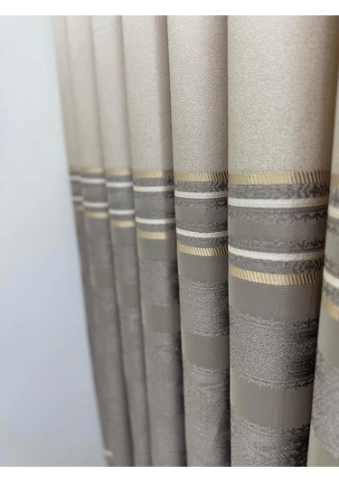 Nivemeshome Urla V-5202 Vizon 1/3 Sık Pileli Fon Perde Apm Çok Renkli