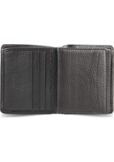 Guard El Portföyü Hakiki Deri Siyah Kahverengi Çok Renkli