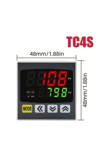 Boatshop1 1 Adet Tc4s Dijital Endustriyel Sicaklik Kontrol Cihazi 48x48 Pıd Firın Termostati İle Role Ve Ssr Cikisi Sku 1pc