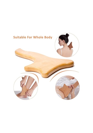 Ahşap Lenf Drenaj Aleti Gua Sha Masaj Aleti Ahşap Terapi Masaj Aleti Sırt, Kollar Ve Bacaklar İçin Selülit Karşıtı Masaj Aleti Çok Renkli