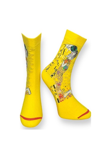 2'li Unısex Sanat Eseri Tasarımlı Esnek Nem Alabilen Pamuklu Spor Soket Çoraplar Çok Renkli