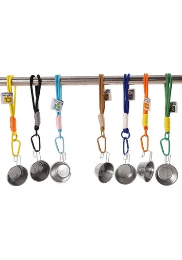 Pazly Balık Yemi Kasesi - Hafif Taşınabilir Kamp Kupası Haki Renk Haki