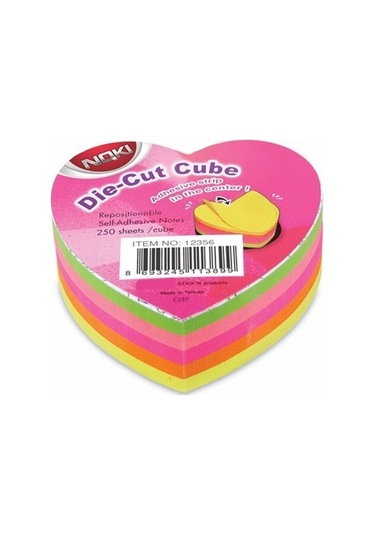 Noki Memo Kalp Şekilli 5 Renk 250 Sayfa No:12356