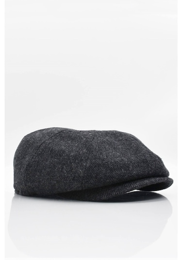 Külah Erkek Yün Şapka Kasket Newsboy Cap Peaky Blinders Kasket Fötr Ber-Füme-Standart