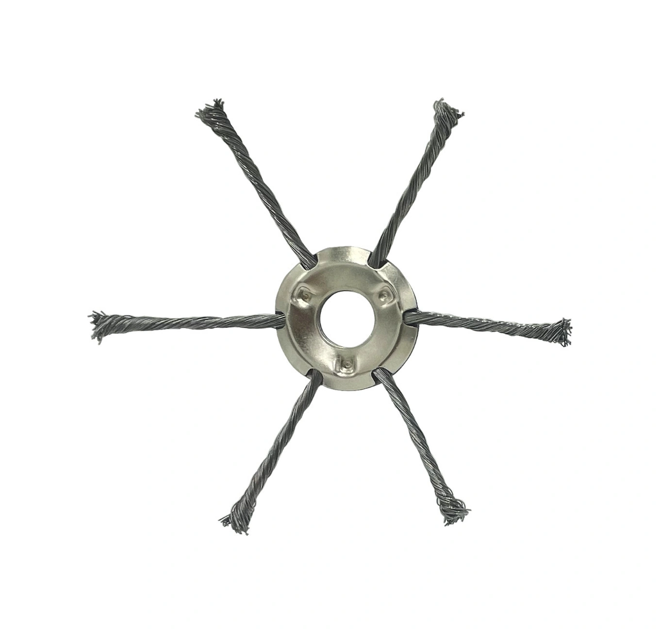 Yuntech01 Yeni Model 9 İnç 6 Bıçaklı Çelik Tellerli Çim Kesici, Bahçe Çalı Kaldırma, Pas Temizleme, Evrensel Benzinli Makineler İçin Uyumlu Aksesuar