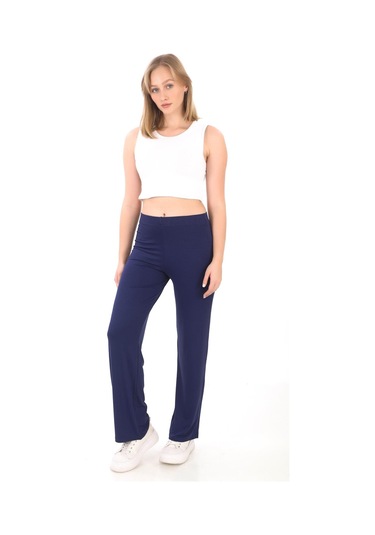 Extra Yumuşak Uzun Viskon Pantolon Home&outdoor-lacivert Lacivert